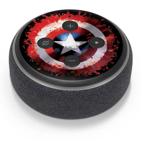 Marvel Captain America Star Shield Amazon Echo Dot Skin
