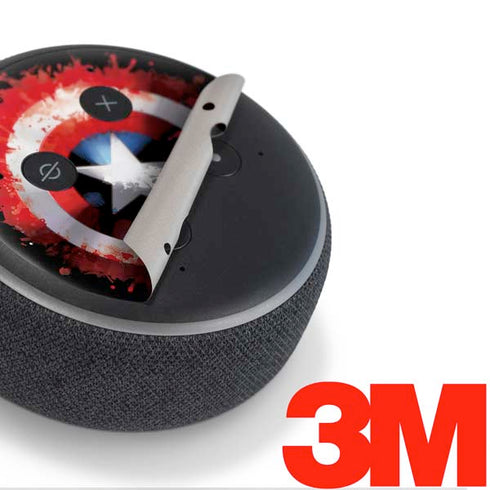 Marvel Captain America Star Shield Amazon Echo Dot Skin
