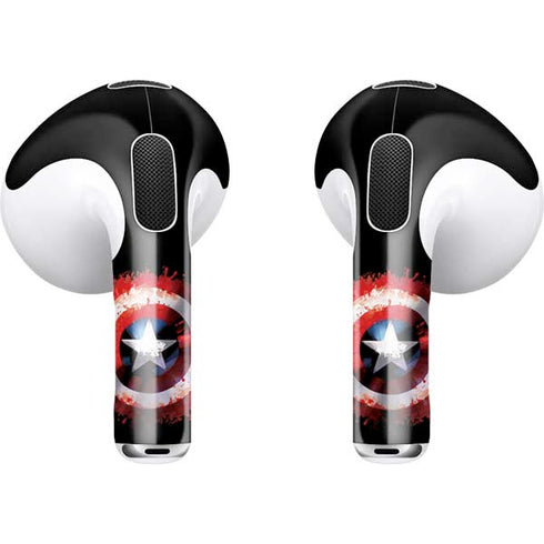 Marvel Captain America Star Shield Apple AirPods (3rd Gen 2021) Skin