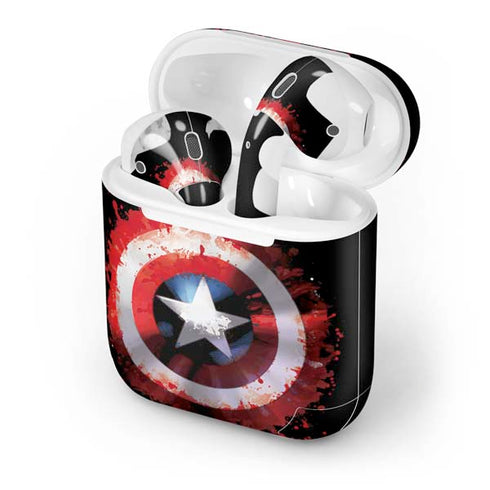 Marvel Captain America Star Shield Apple AirPods Skin