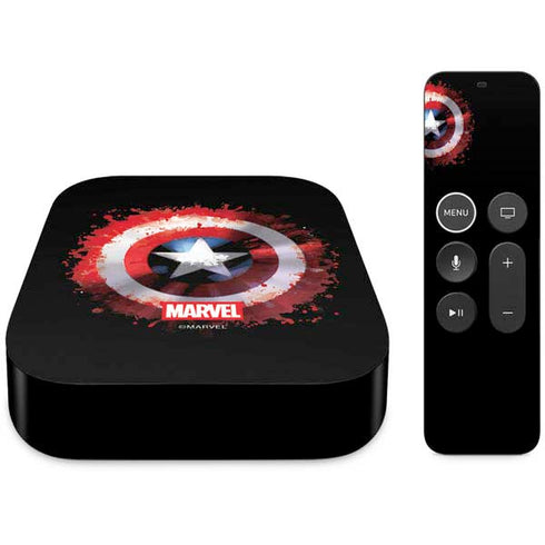 Marvel Captain America Star Shield Apple TV Skin