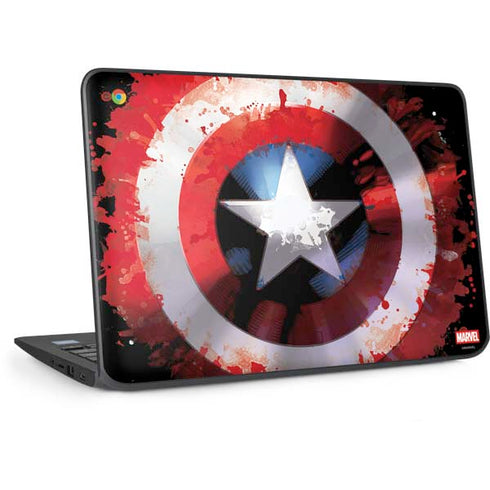 Marvel Captain America Star Shield HP Chromebook Skin