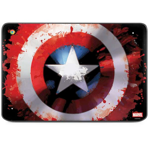 Marvel Captain America Star Shield HP Chromebook Skin