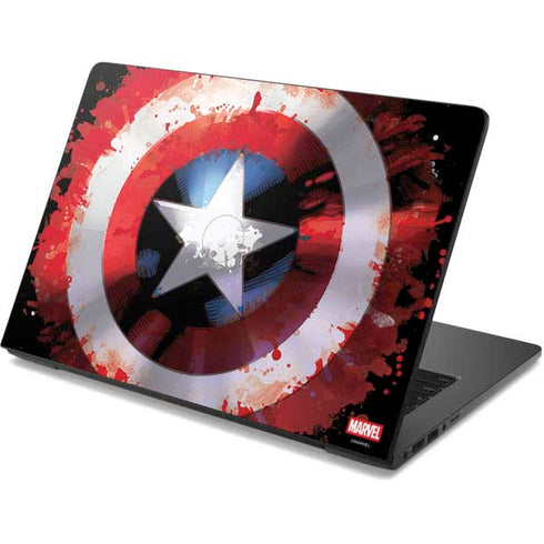 Marvel Captain America Star Shield Dell Chromebook Skin