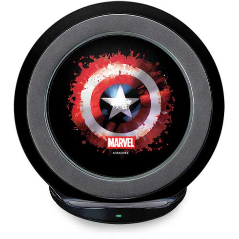 Marvel Captain America Star Shield Fast Charge Wireless Charging Stand Skin