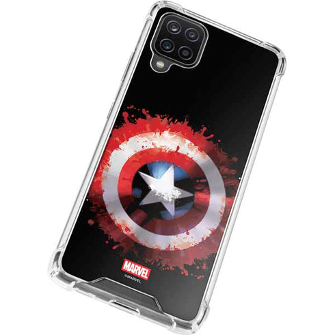Marvel Captain America Star Shield Galaxy A12 Clear Case