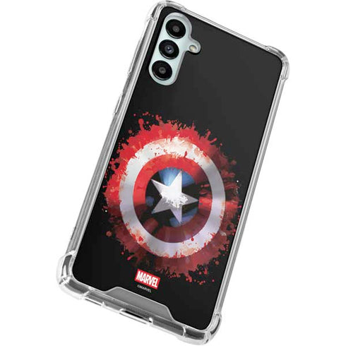 Marvel Captain America Star Shield Galaxy A14 5G Clear Case