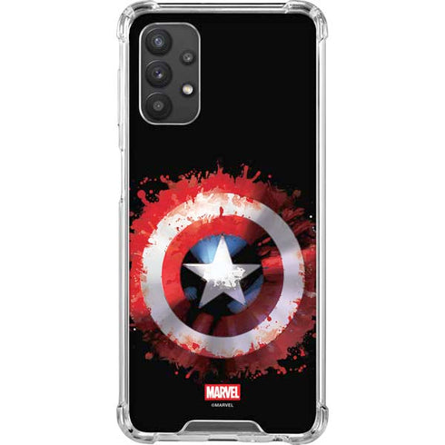 Marvel Captain America Star Shield Galaxy A32 5G Clear Case