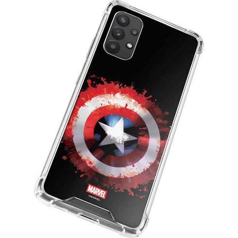Marvel Captain America Star Shield Galaxy A32 5G Clear Case