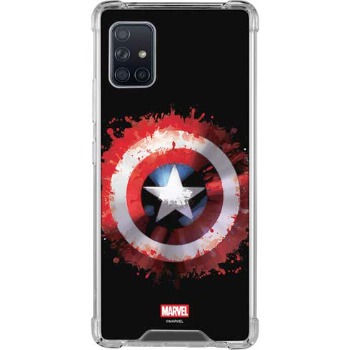 Marvel Captain America Star Shield Galaxy A51 5G Clear Case