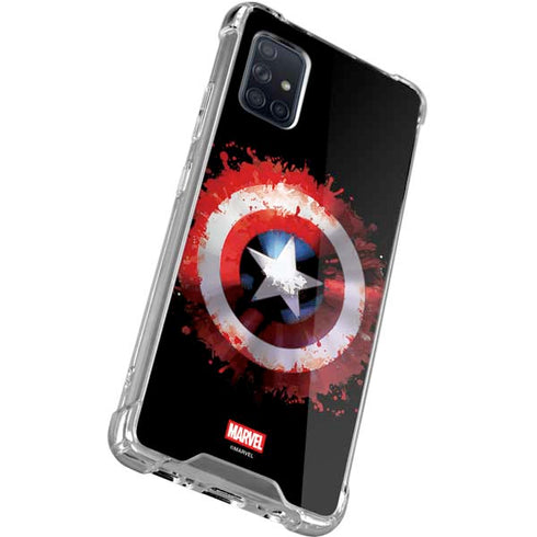 Marvel Captain America Star Shield Galaxy A51 5G Clear Case