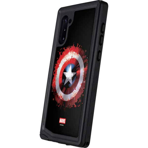Marvel Captain America Star Shield Galaxy Note 10 Waterproof Case