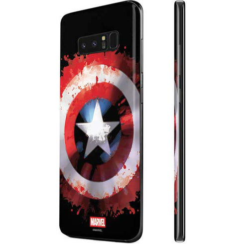 Marvel Captain America Star Shield Galaxy Note 8 Skin