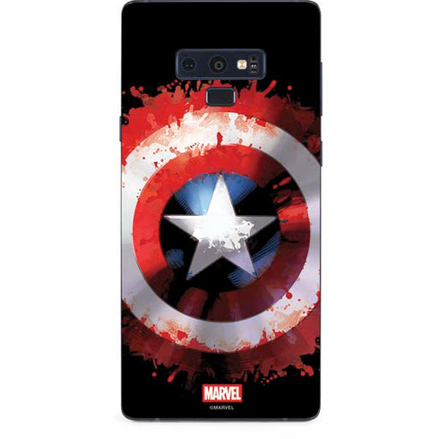 Marvel Captain America Star Shield Galaxy Note 9 Skin