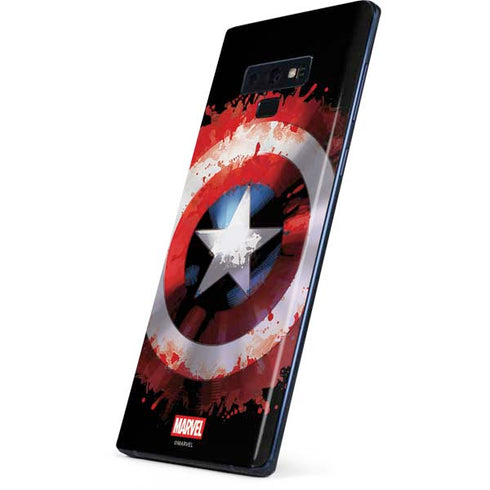 Marvel Captain America Star Shield Galaxy Note 9 Skin