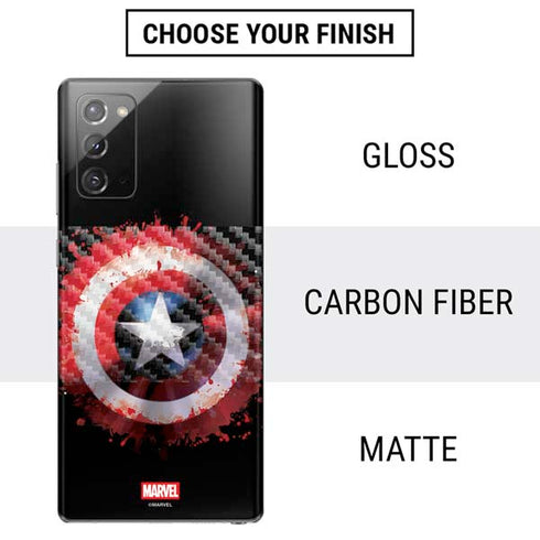 Marvel Captain America Star Shield Galaxy Note20 5G Skin