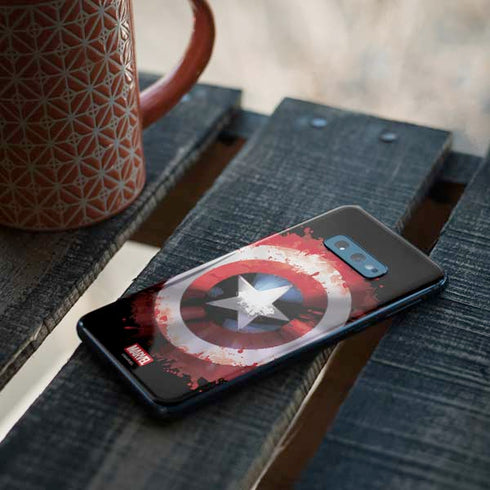 Marvel Captain America Star Shield Galaxy S10e Skin