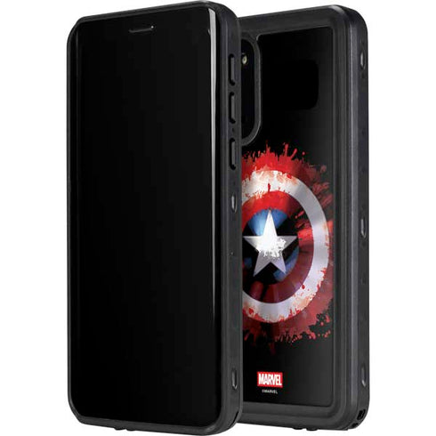 Marvel Captain America Star Shield Galaxy S20 Waterproof Case