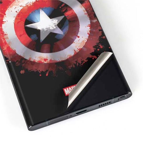 Marvel Captain America Star Shield Galaxy S22 Ultra Skin