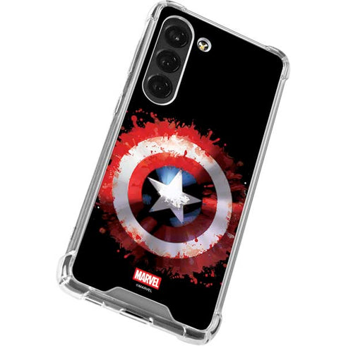 Marvel Captain America Star Shield Galaxy S23 Clear Case