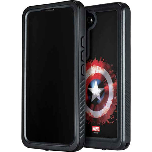 Marvel Captain America Star Shield Galaxy S23 Plus Waterproof Case