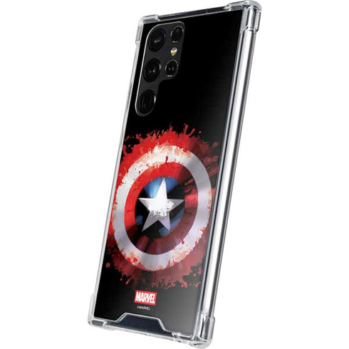 Marvel Captain America Star Shield Galaxy S23 Ultra Clear Case