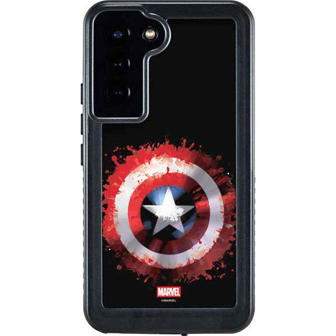Marvel Captain America Star Shield Galaxy S24 Plus Waterproof Case