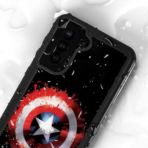 Marvel Captain America Star Shield Galaxy S24 Plus Waterproof Case