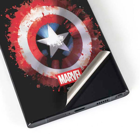 Marvel Captain America Star Shield Galaxy S24 Ultra Skin