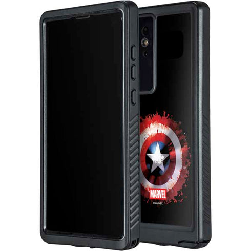 Marvel Captain America Star Shield Galaxy S24 Ultra Waterproof Case