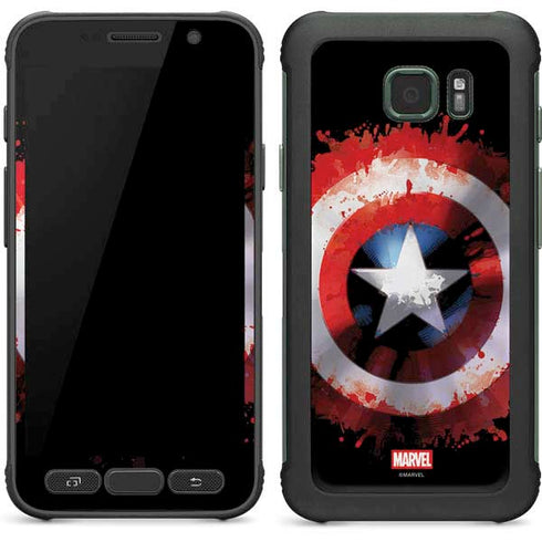 Marvel Captain America Star Shield Galaxy S7 Active Skin