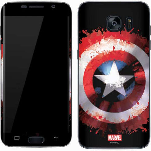 Marvel Captain America Star Shield Galaxy S7 Skin