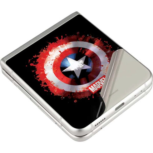 Marvel Captain America Star Shield Galaxy Z Flip3 5G Skin