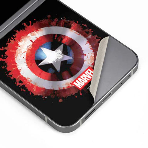 Marvel Captain America Star Shield Galaxy Z Flip6 Skin