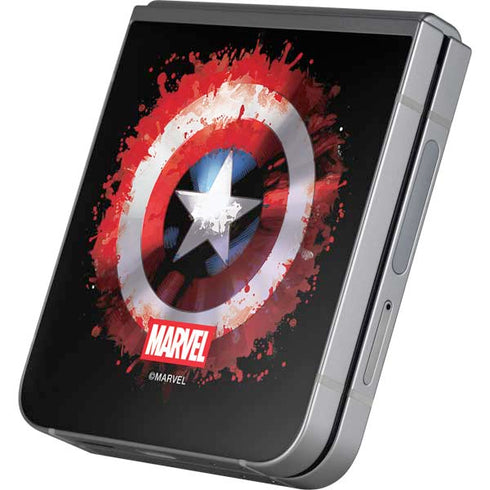 Marvel Captain America Star Shield Galaxy Z Flip6 Skin