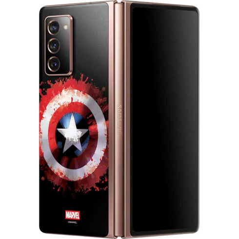 Marvel Captain America Star Shield Galaxy Z Fold2 5G Skin