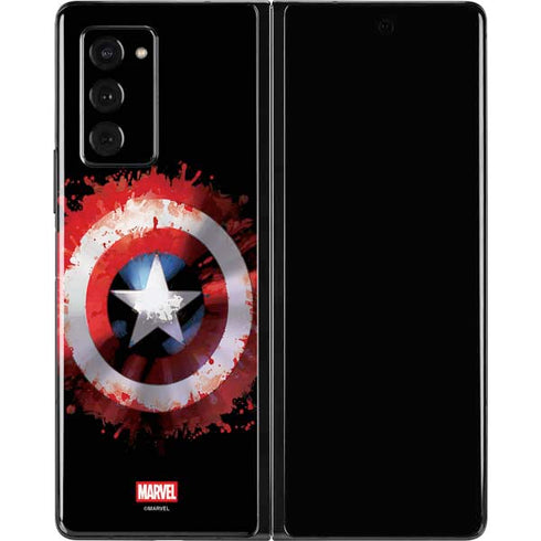Marvel Captain America Star Shield Galaxy Z Fold2 5G Skin