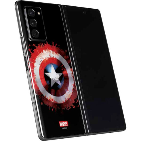 Marvel Captain America Star Shield Galaxy Z Fold2 5G Skin