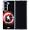 Marvel Captain America Star Shield Galaxy Z Fold5 5G Clear Case