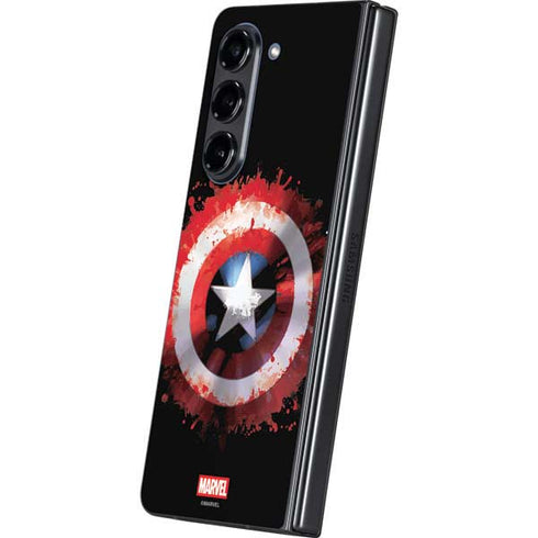 Marvel Captain America Star Shield Galaxy Z Fold5 5G Skin