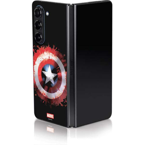 Marvel Captain America Star Shield Galaxy Z Fold5 5G Skin