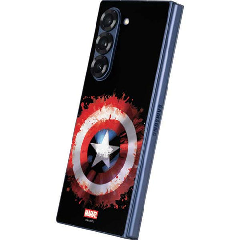 Marvel Captain America Star Shield Galaxy Z Fold6 Skin