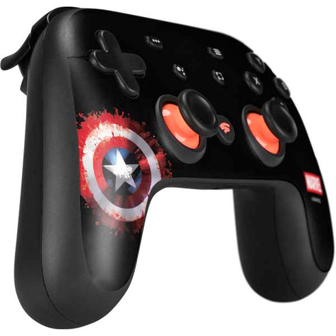 Marvel Captain America Star Shield Google Stadia Controller Skin