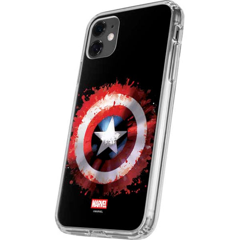 Marvel Captain America Star Shield iPhone 11 Clear Case