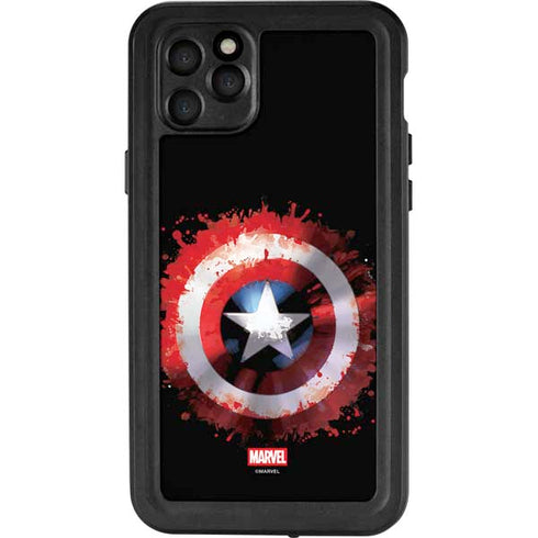 Marvel Captain America Star Shield iPhone 11 Pro Max Waterproof Case