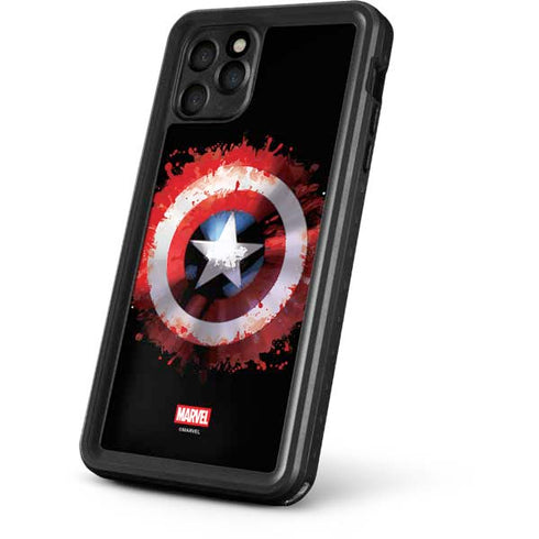 Marvel Captain America Star Shield iPhone 11 Pro Waterproof Case