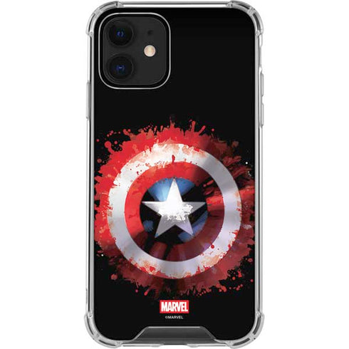 Marvel Captain America Star Shield iPhone 12 Clear Case