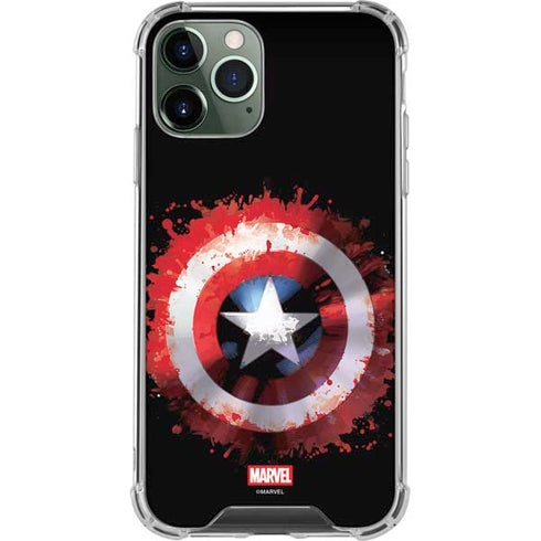Marvel Captain America Star Shield iPhone 12 Pro Clear Case