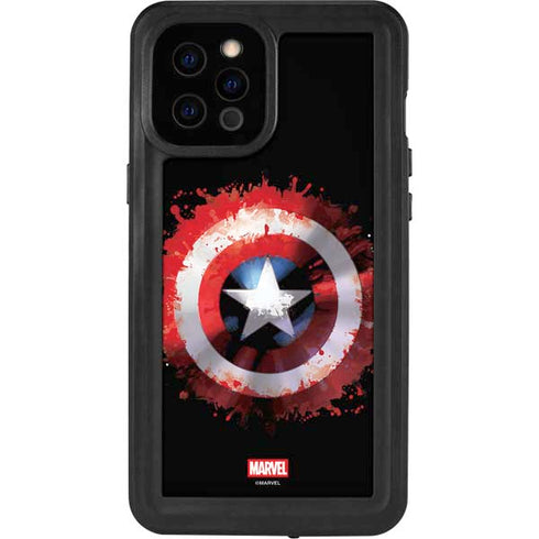 Marvel Captain America Star Shield iPhone 12 Pro Max Waterproof Case