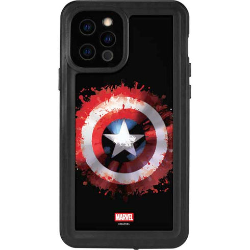 Marvel Captain America Star Shield iPhone 12 Pro Waterproof Case